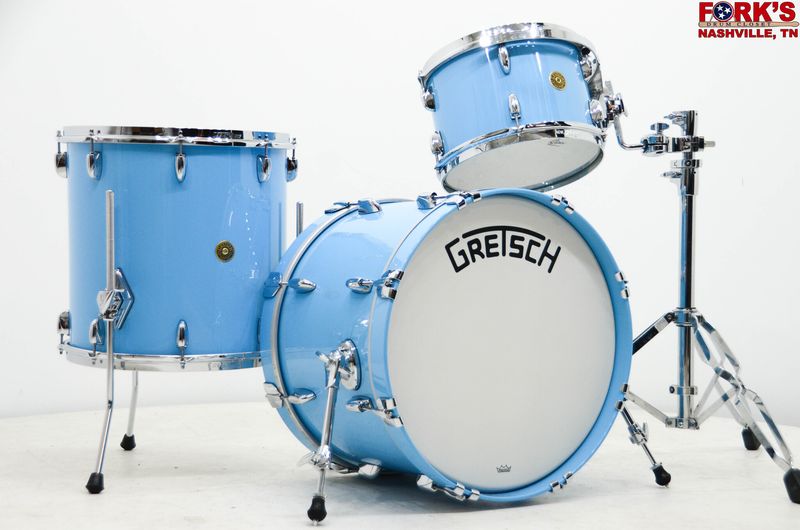Gretsch Broadkaster 3pc Drum Kit - "Powder Blue"