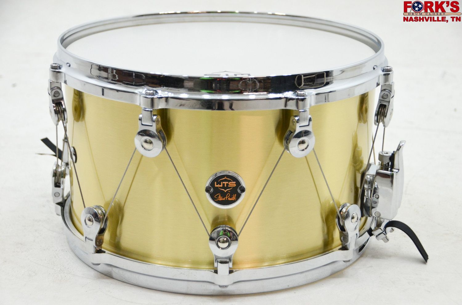 WTS Steve Pruitt Signature Series 7.5 x 13 Brass Snare Drum
