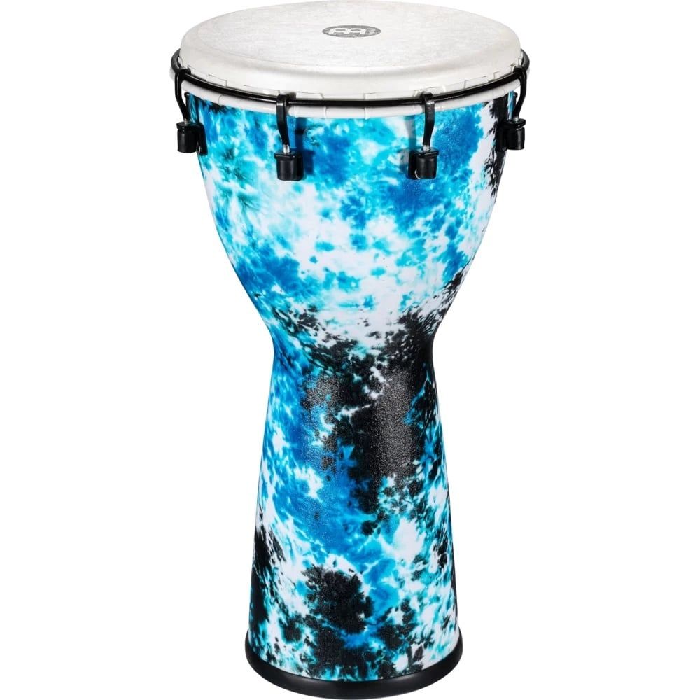 Meinl Percussion 10&quot; Alpine Series Djembe, Synthetic head, Galactic Blue Tie Dye