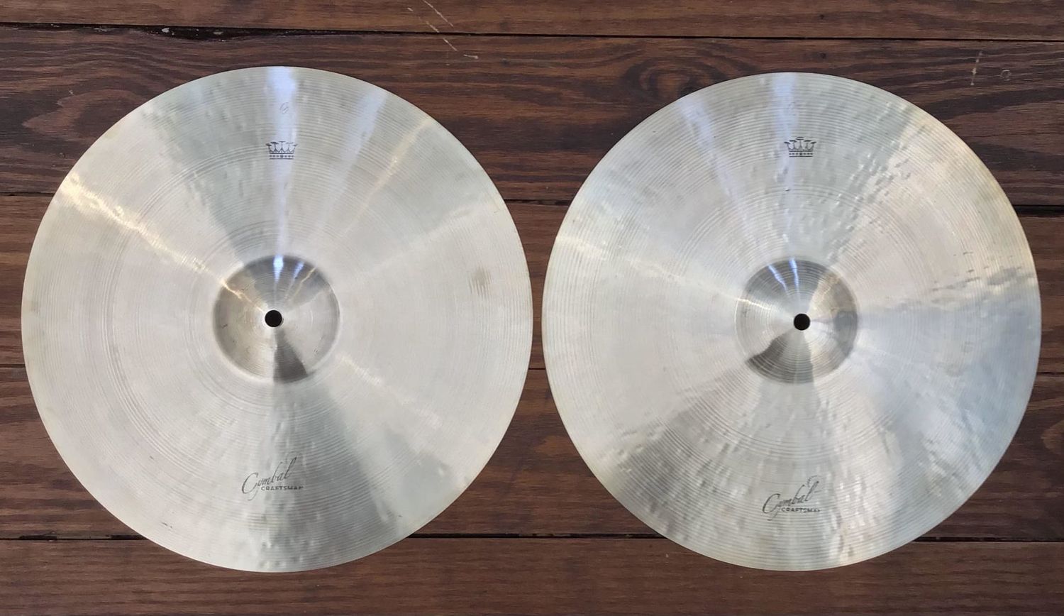 Royal 15”  Cymbal Craftsman Hi Hat Hair, 1114g Top/1407g Bottom
