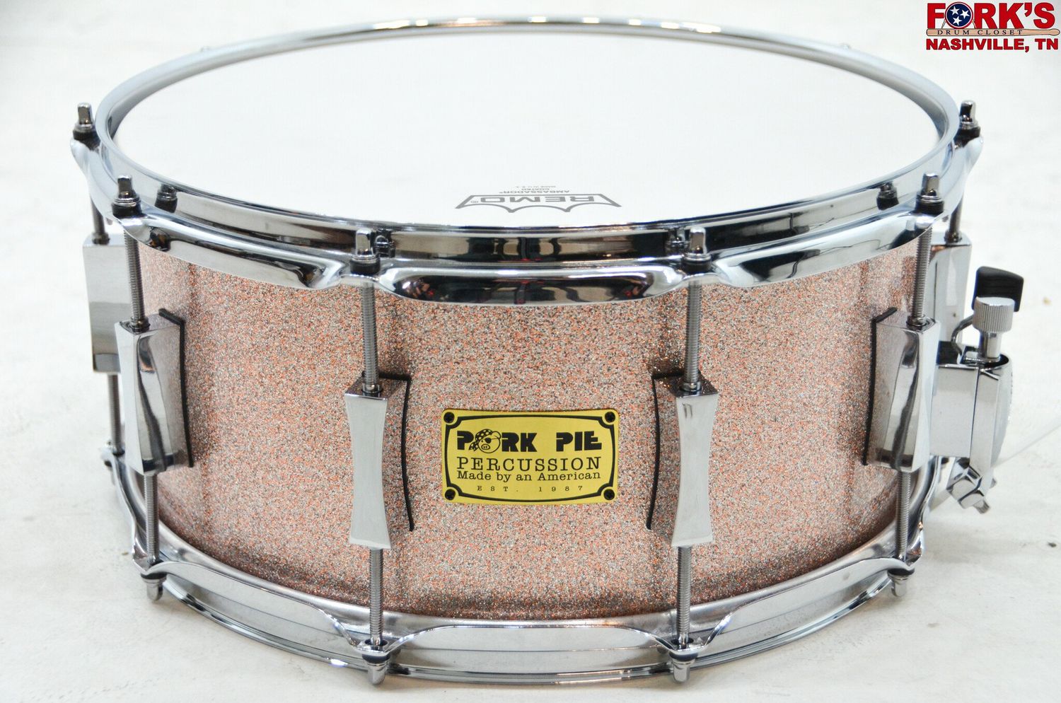 Pork Pie 6.5x14 USA Maple Snare Drum &quot;Champagne Lacquer&quot;