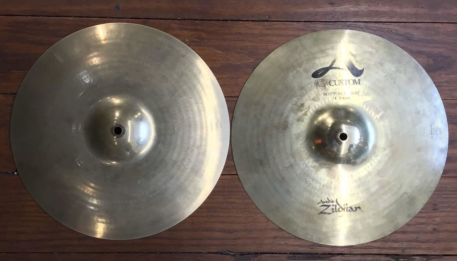 USED Zildjian A Custom 14&quot; Hi-Hat Cymbals (Pair)