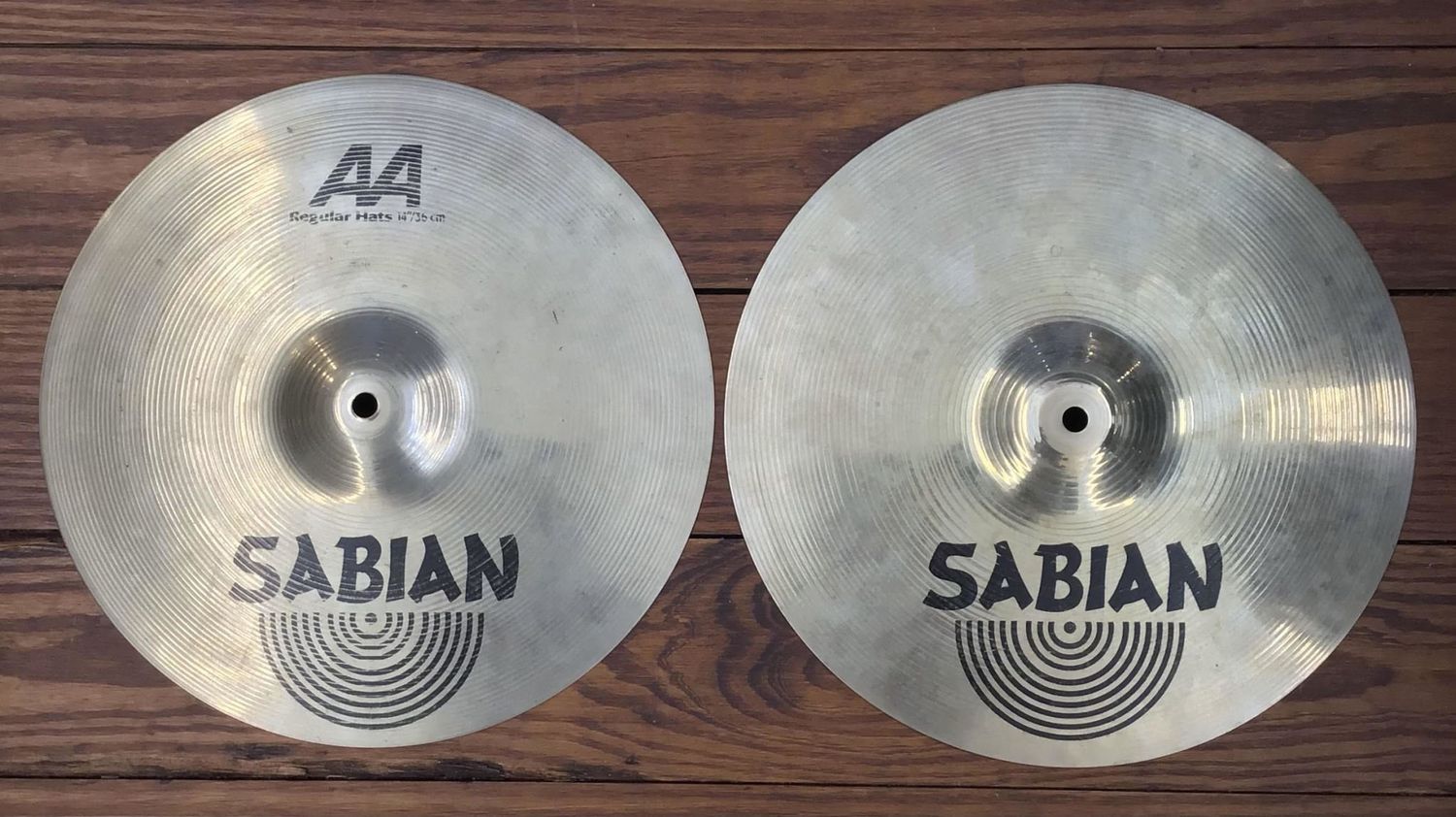 USED Sabian AA 14&quot; Regular Hi-Hat Cymbals (Pair)
