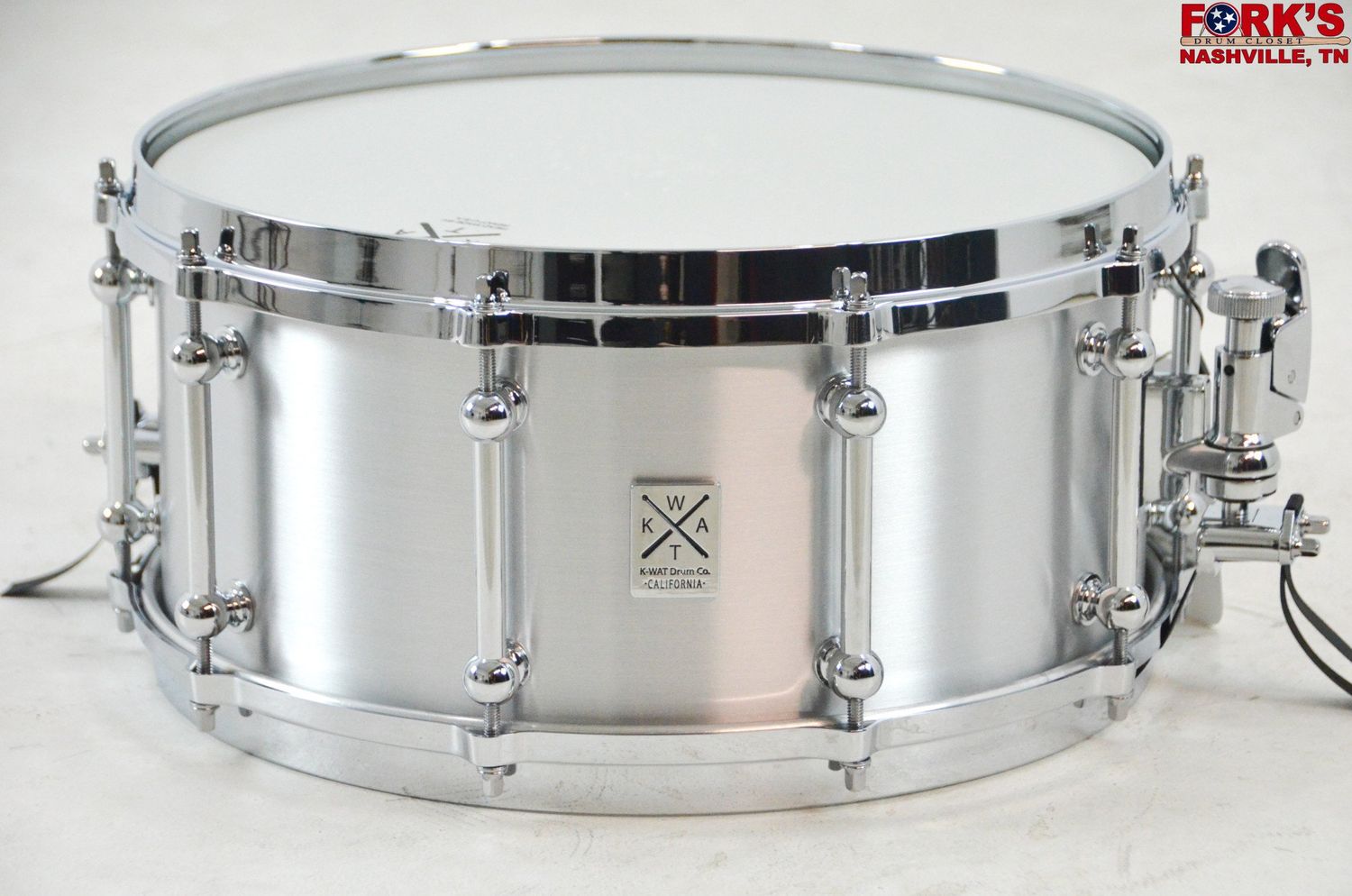 K-Wat Drum Co. &quot;The Aluminare&quot; 6.5x14 Aluminum Snare Drum