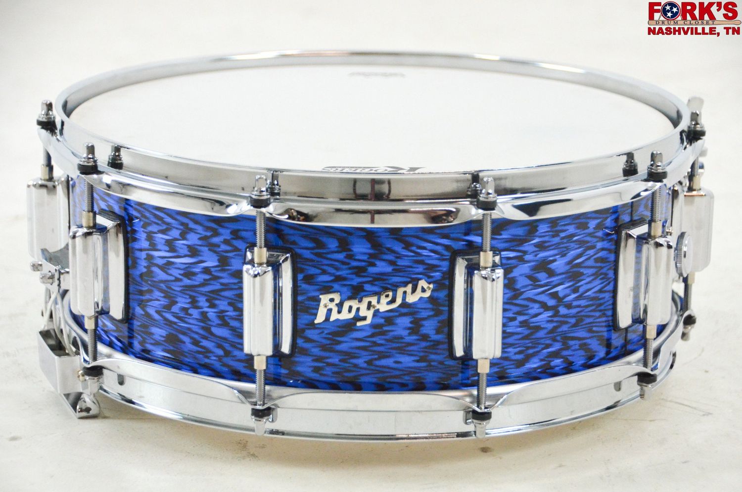 Rogers Dyna-sonic 5x14 Wood Shell Snare Drum - &quot;Blue Onyx&quot;