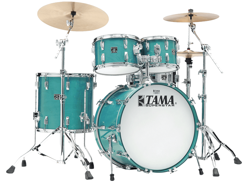 Tama 50th Anniversary Superstar Reissue 4pc Drum Kit - “Aqua Marine”