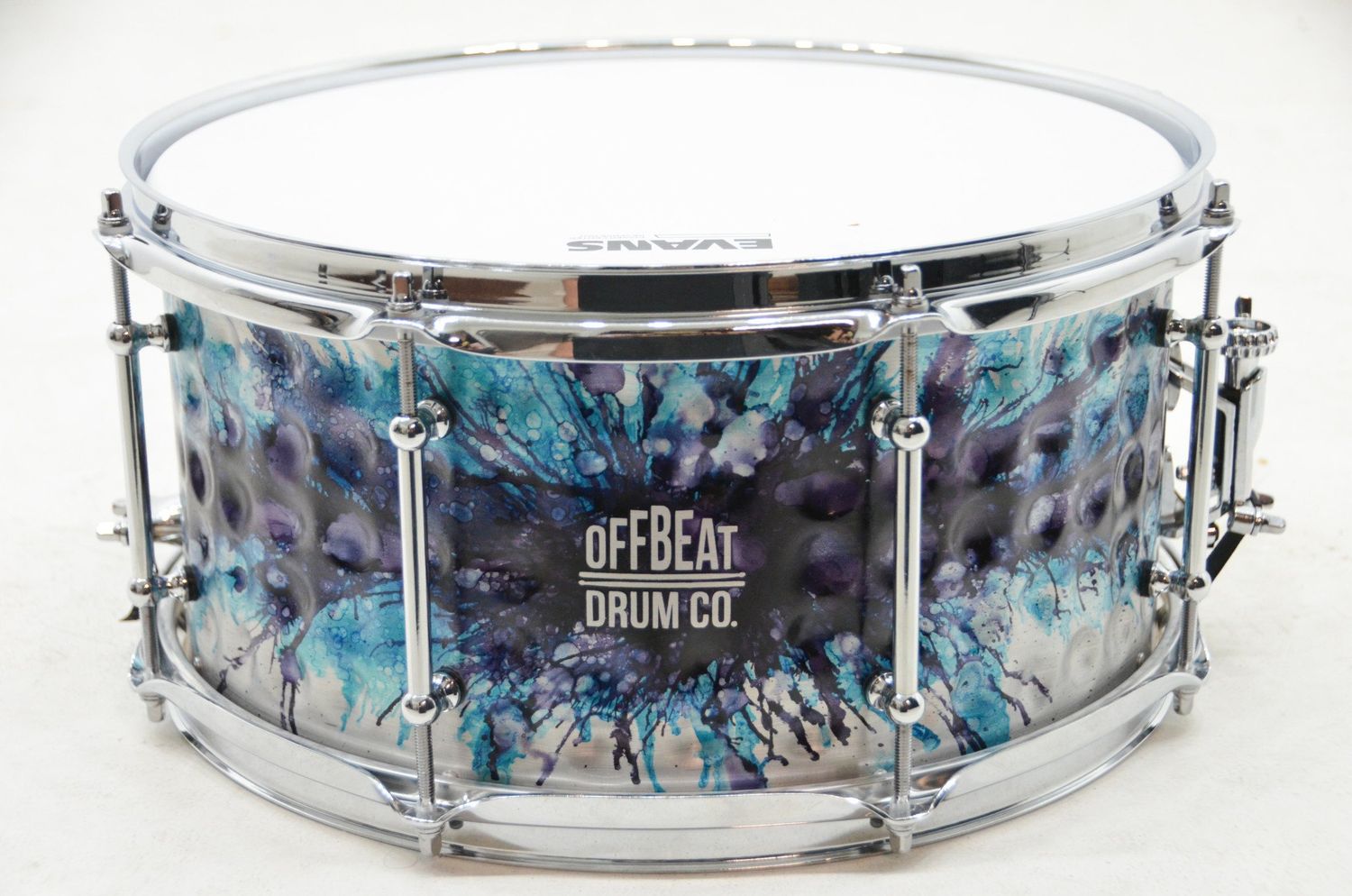 OFFBEAT Drum Co. 7x14&quot; Aluminum Snare w/Maple Rings