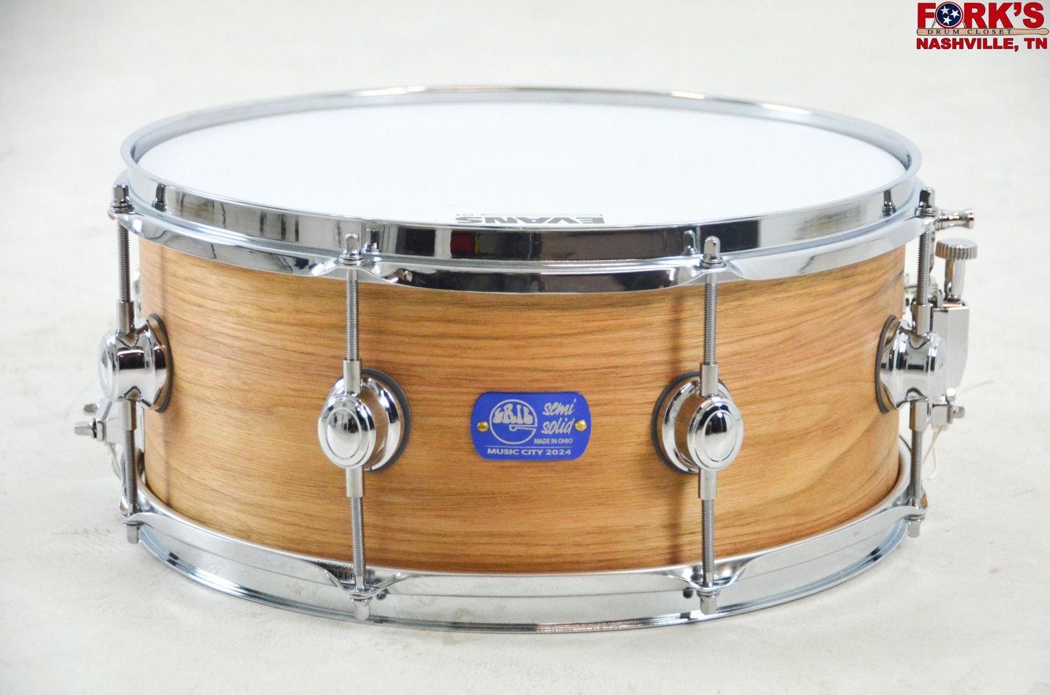 ERIE Drums &amp; Shells 6.5x14 Butternut Snare Drum