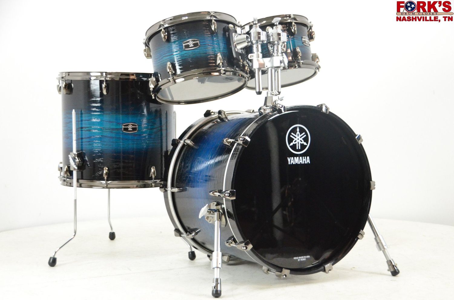Yamaha Live Oak Custom Hybrid 4pc Drum Kit -  &quot;Uzu Ice Sunburst&quot;