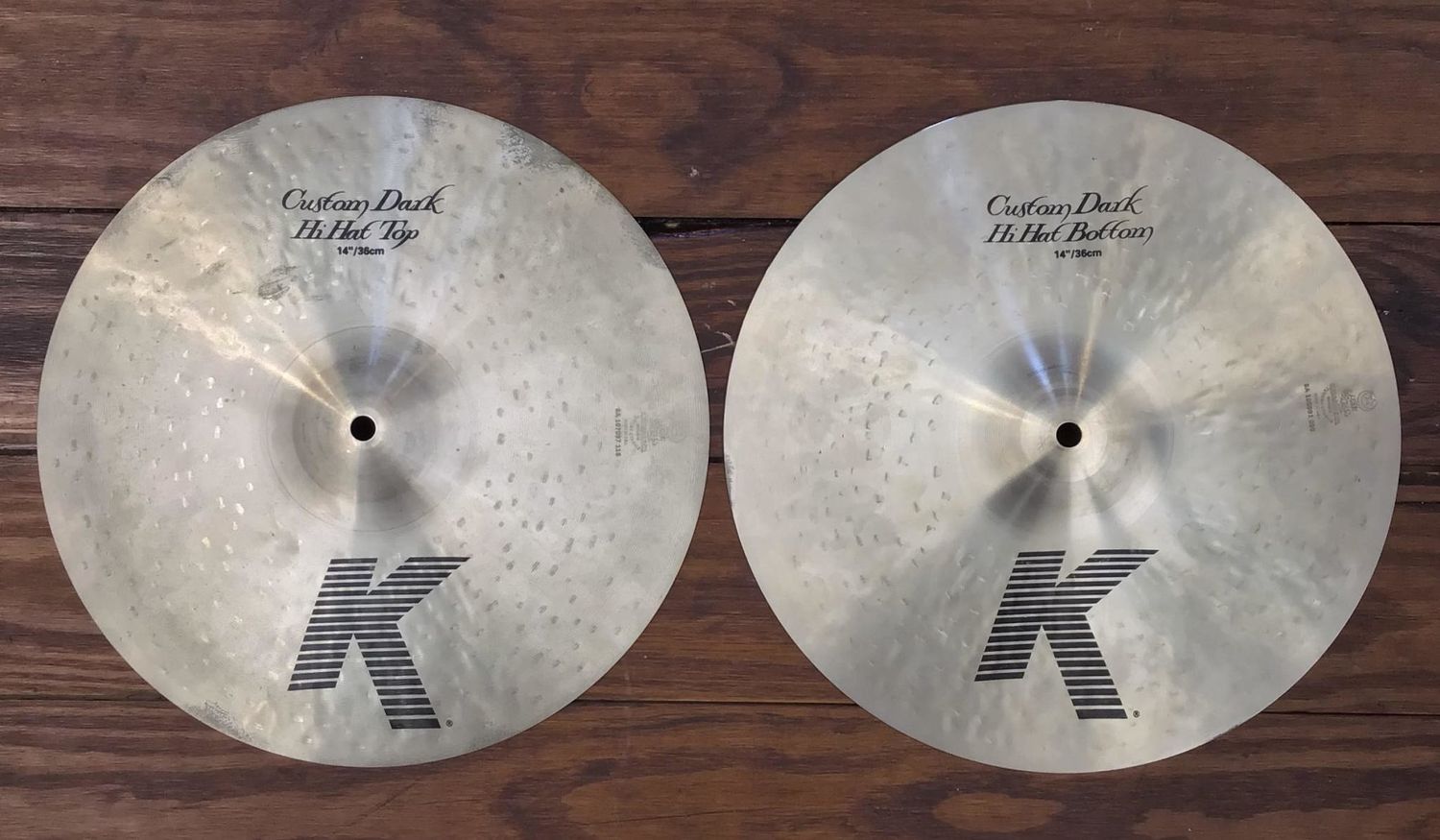 USED Zildjian K Custom 14&quot; Dark Hi-Hat Cymbals (Pair)