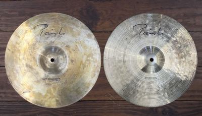 USED Paiste Signature Dimensions 14" Thin Heavy Hi-Hat Cymbals (Pair)