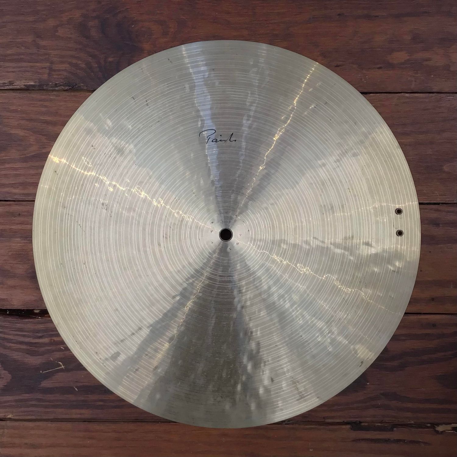 USED Paiste Signature 18&quot; Traditionals Thin Flat Ride Cymbal (w/Rivets)
