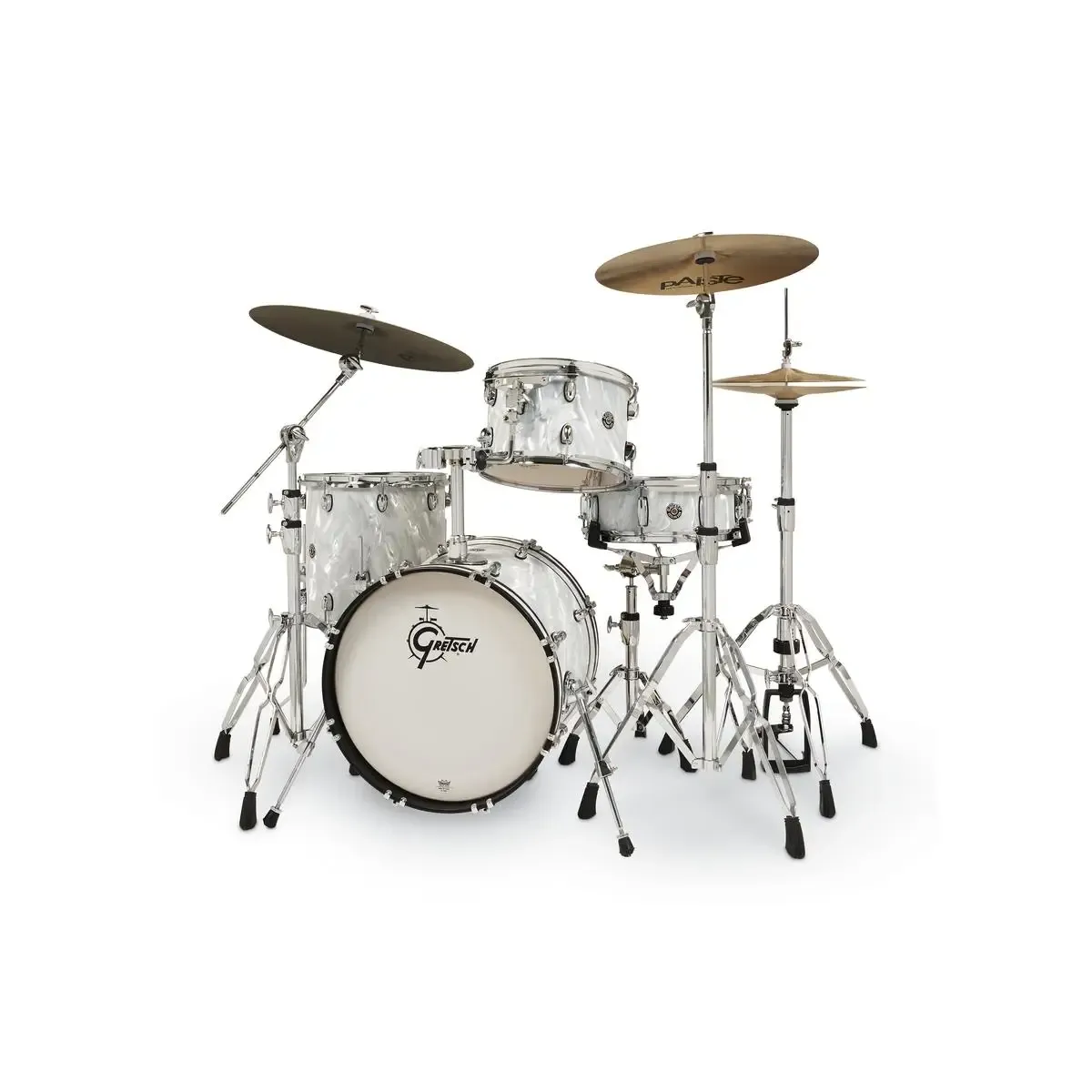 Gretsch Catalina Club 4pc Drum Kit - “White Satin Flame” (18/12/14/14SN)
