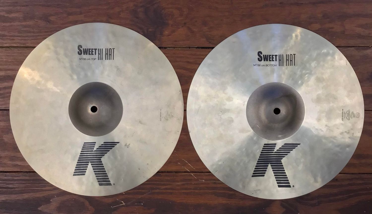 USED Zildjian K 14&quot; Sweet Hi-Hat Cymbals (Pair)