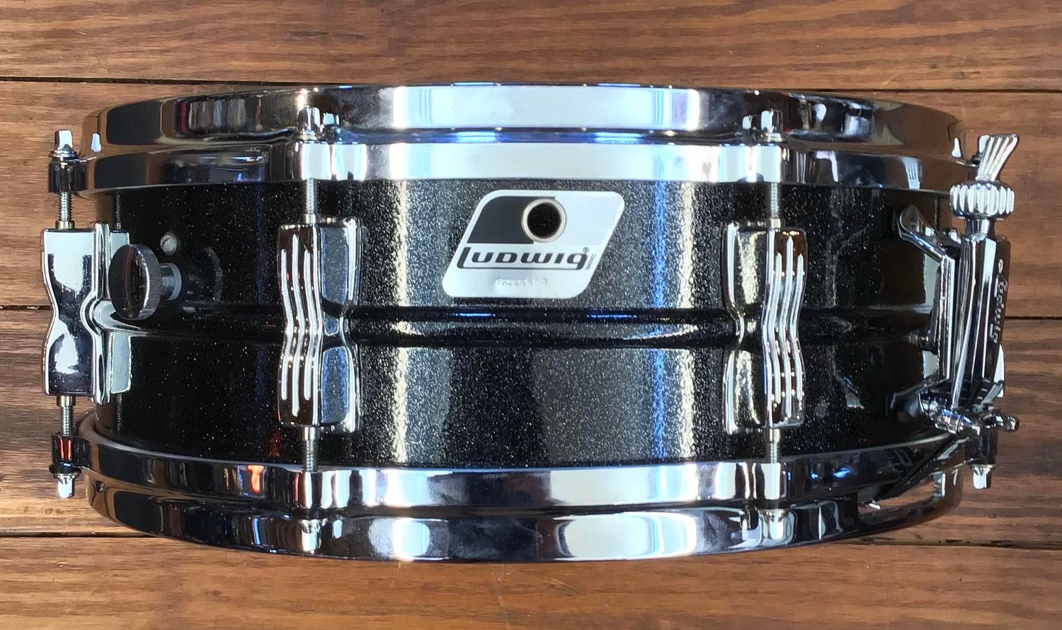 USED Ludwig Acrolite 5x14 Snare Drum - &quot;Black Galaxy&quot;