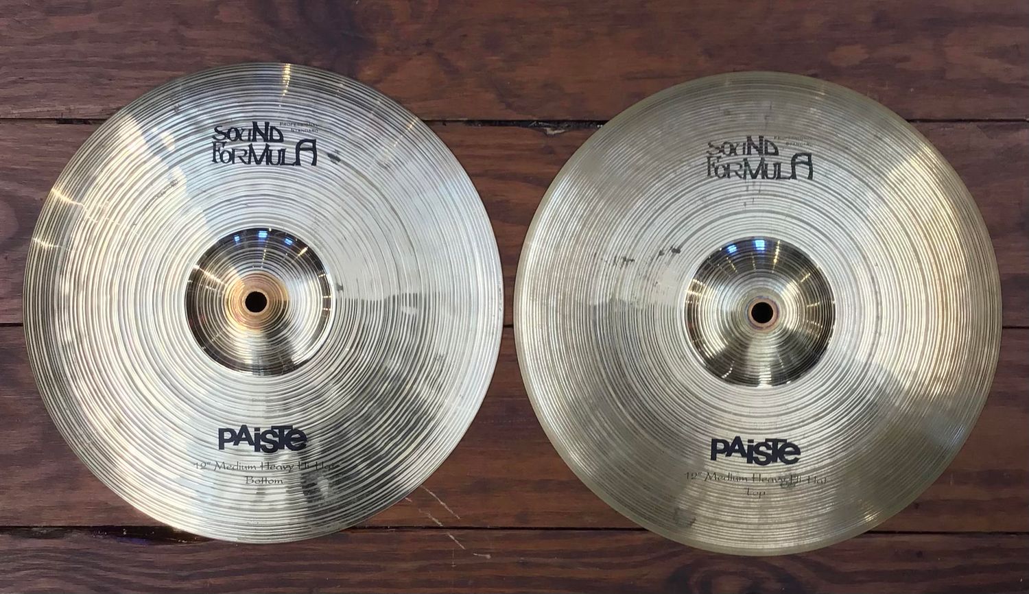 USED Paiste Sound Formula 12&quot; Medium Heavy Hi-Hat Cymbals (Pair)