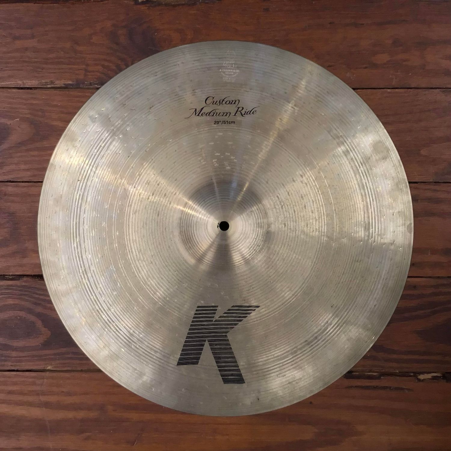 USED Zildjian K Custom 20&quot; Medium Ride Cymbal