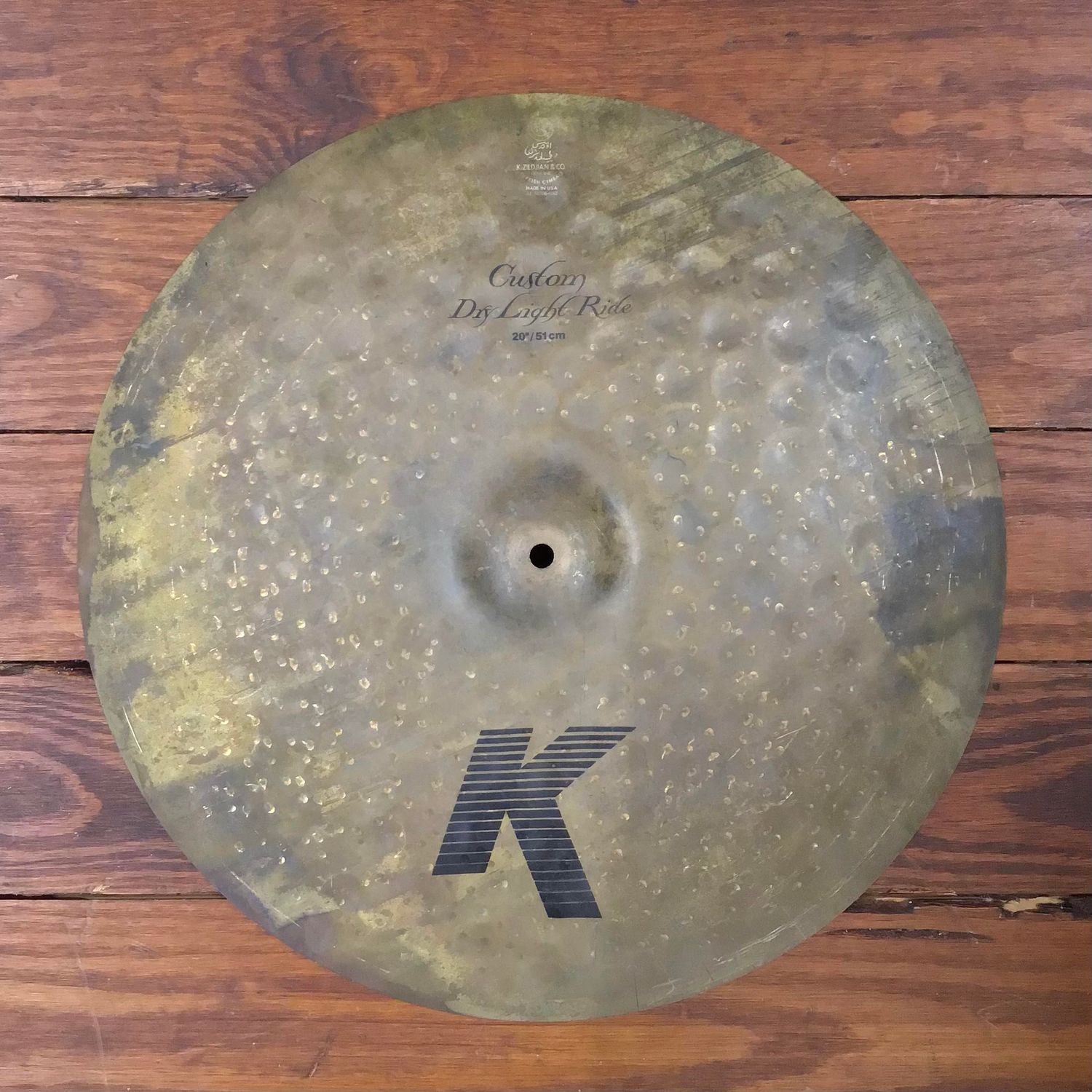 USED Zildjian K Custom 20&quot; Dry Light Ride Cymbal
