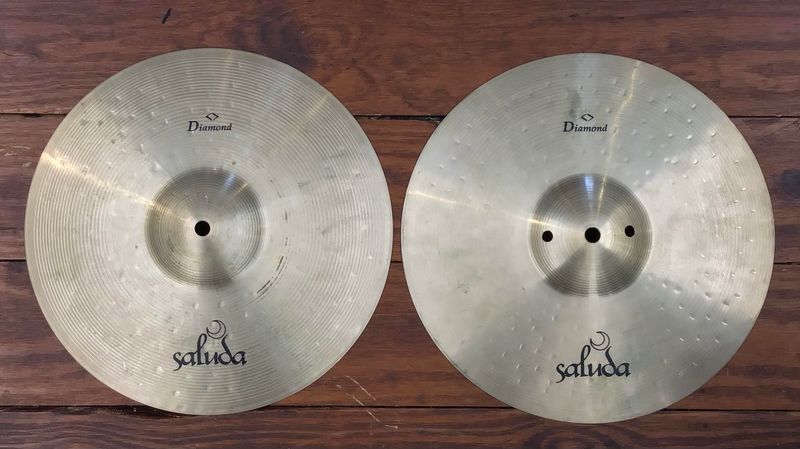 USED Saluda Diamond 13&quot; Hi-Hat Cymbals (Pair)