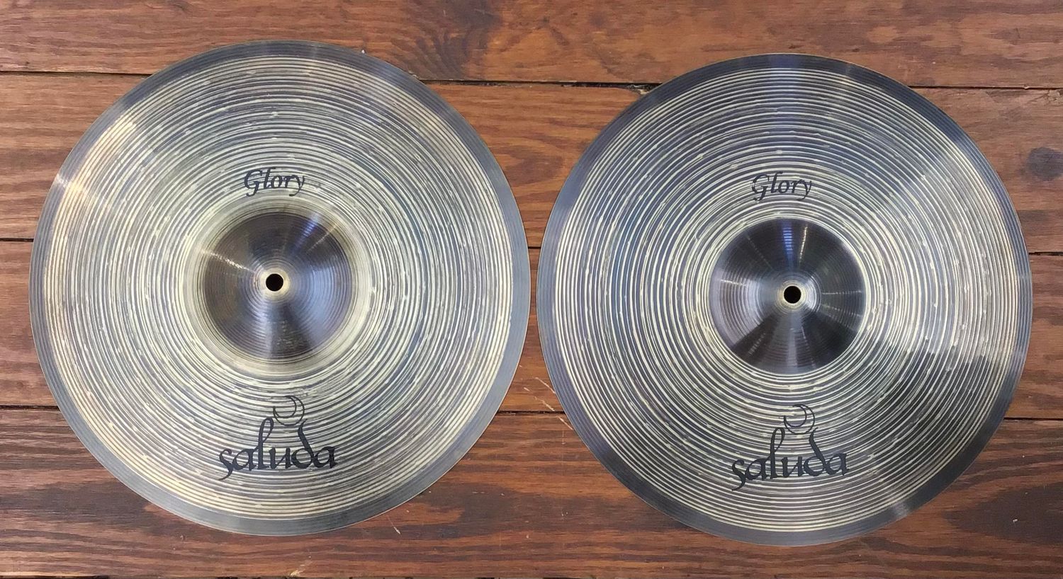 USED Saluda Glory 15&quot; Hi-Hat Cymbals (Pair)