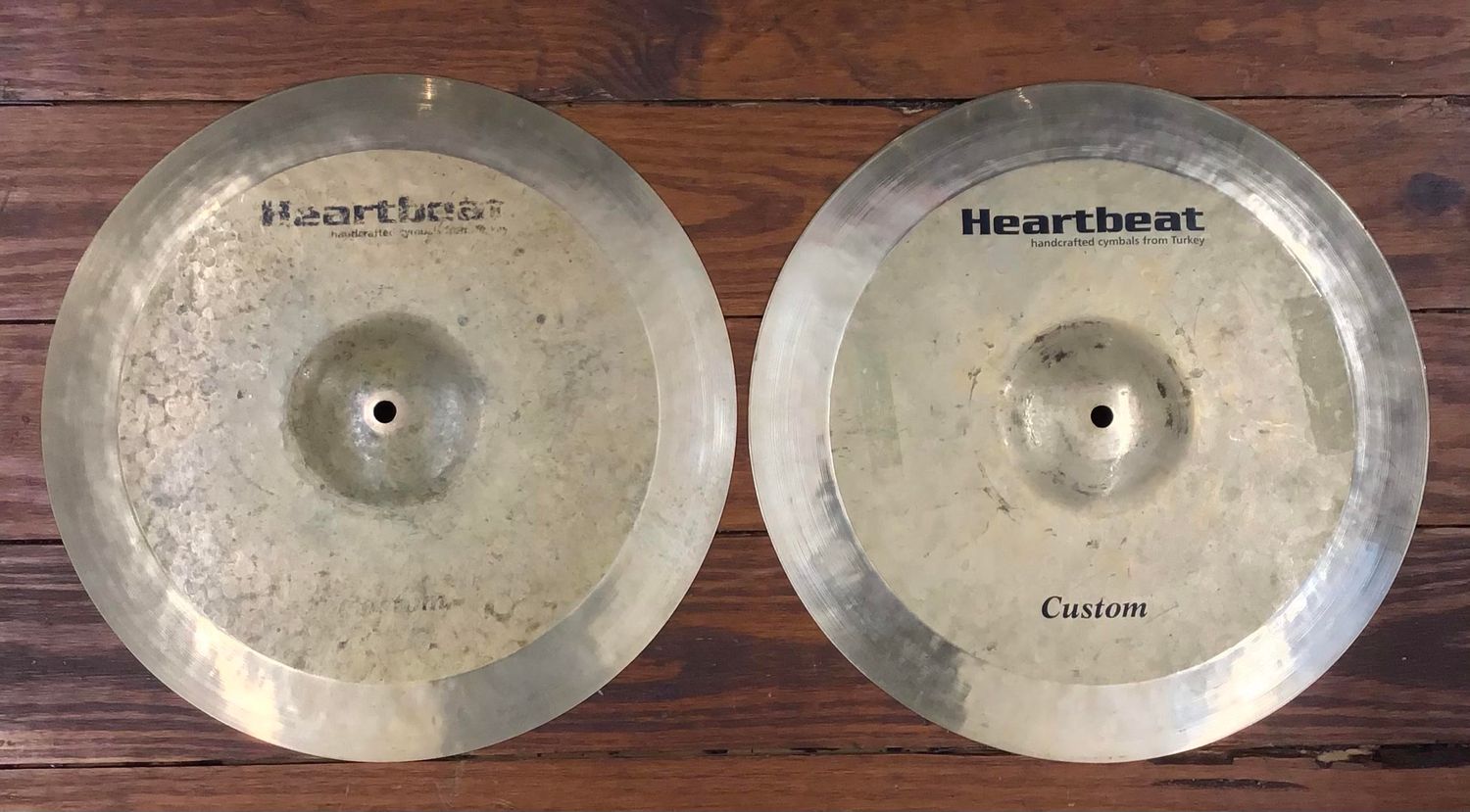 USED Heartbeat Custom 16&quot; Hi-Hat Cymbals (Pair)