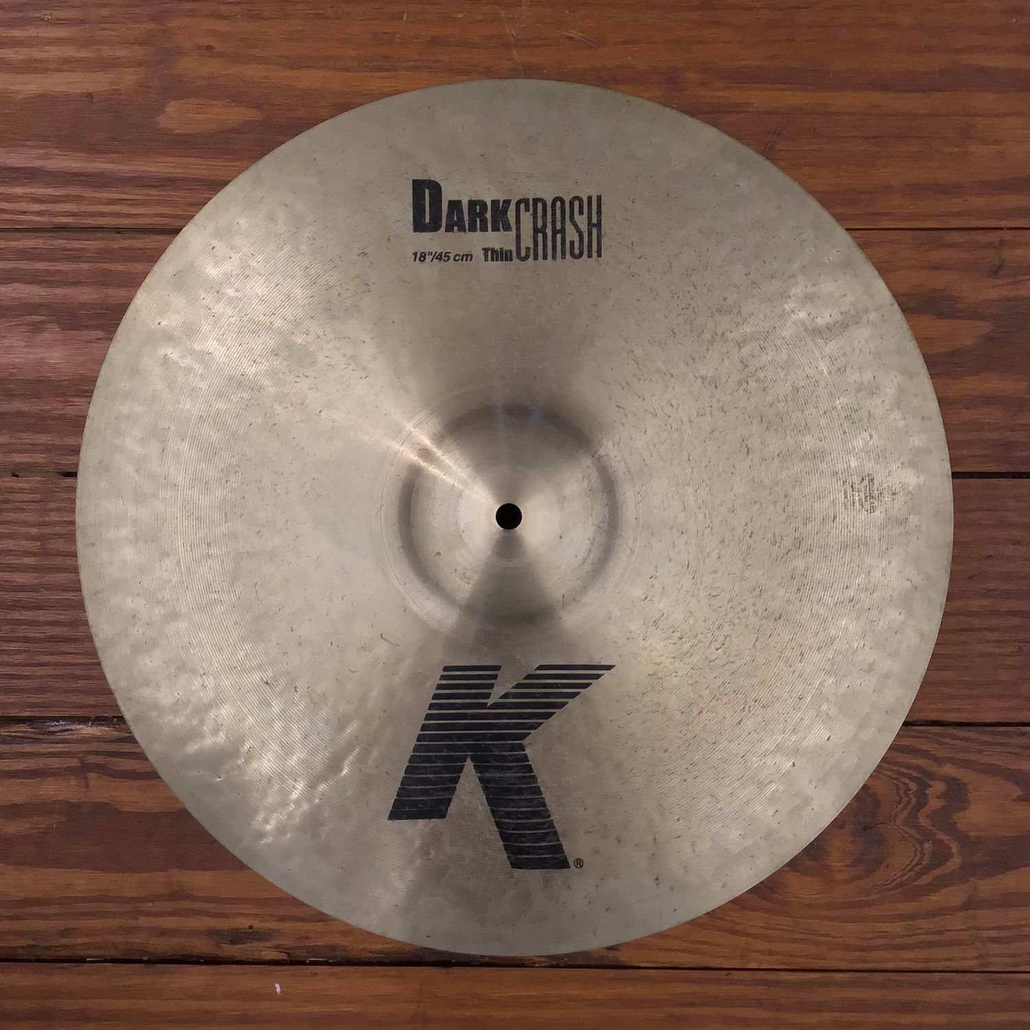 USED Zildjian K 18&quot; Dark Crash Thin Cymbal