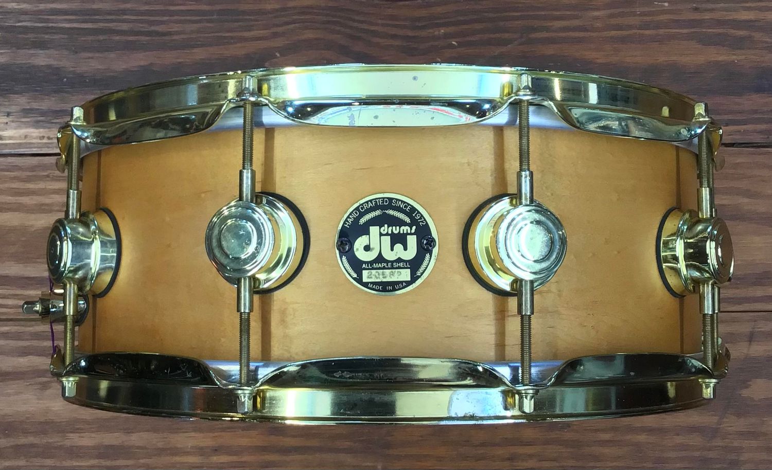 USED DW/Craviotto Solid Shell 5.5x14 Snare Drum - &quot;Natural Maple&quot; (JD)