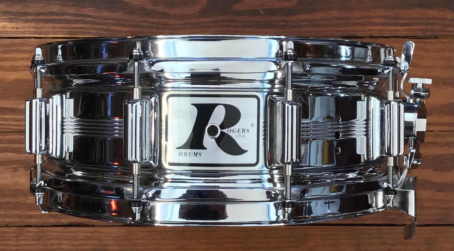 USED Rogers Dynasonic &quot;Big R&quot;  5x14 Snare Drum (JD)