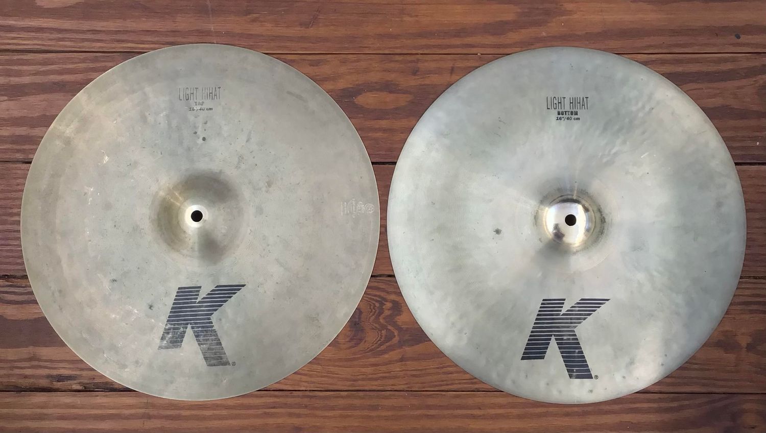 USED Zildjian K 16&quot; Light Hi-Hat Cymbals (Pair) (JD)
