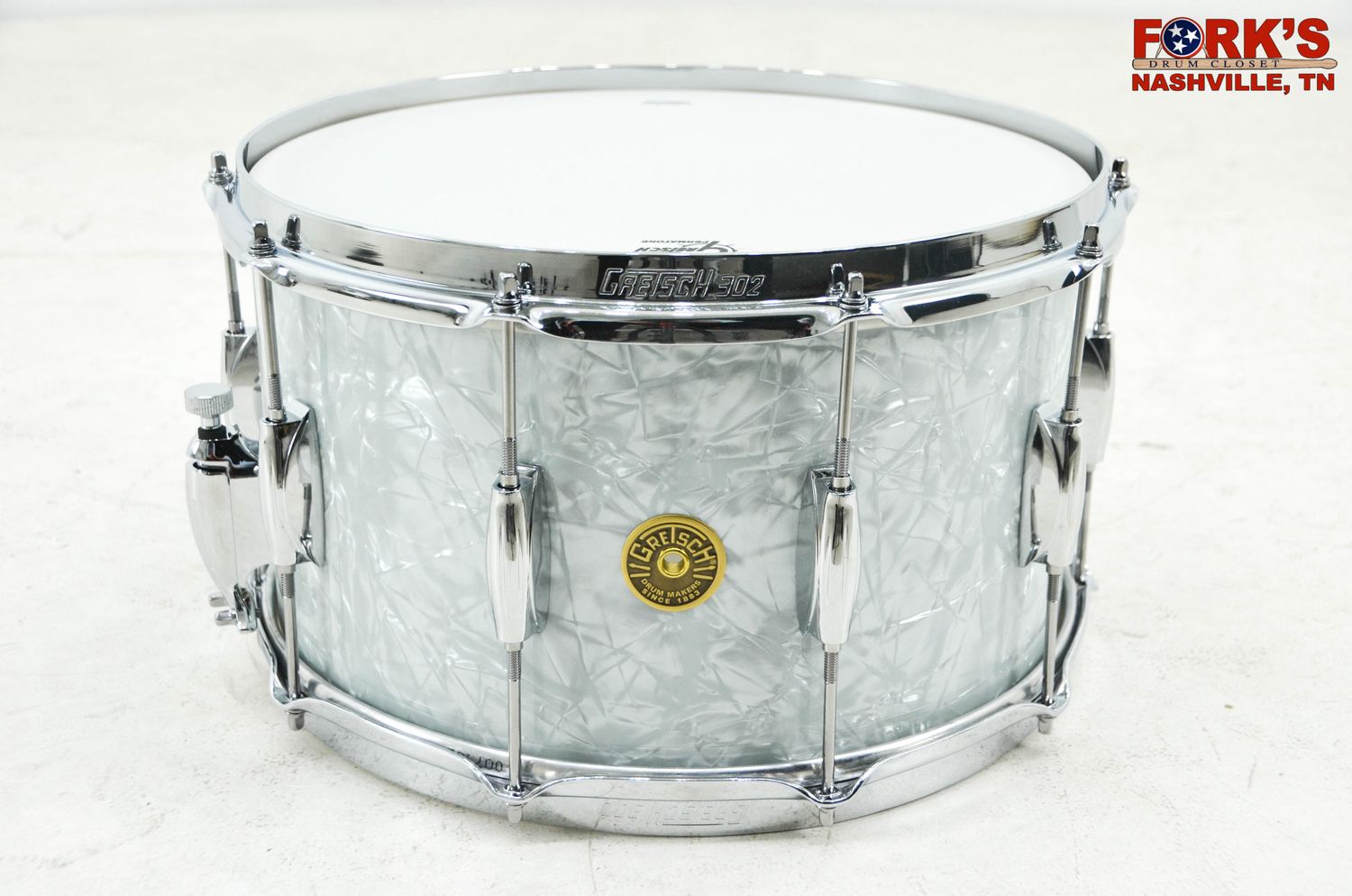 Gretsch Broadkaster 8x14 Snare Drum - &quot;60&#39;s Marine Pearl&quot;