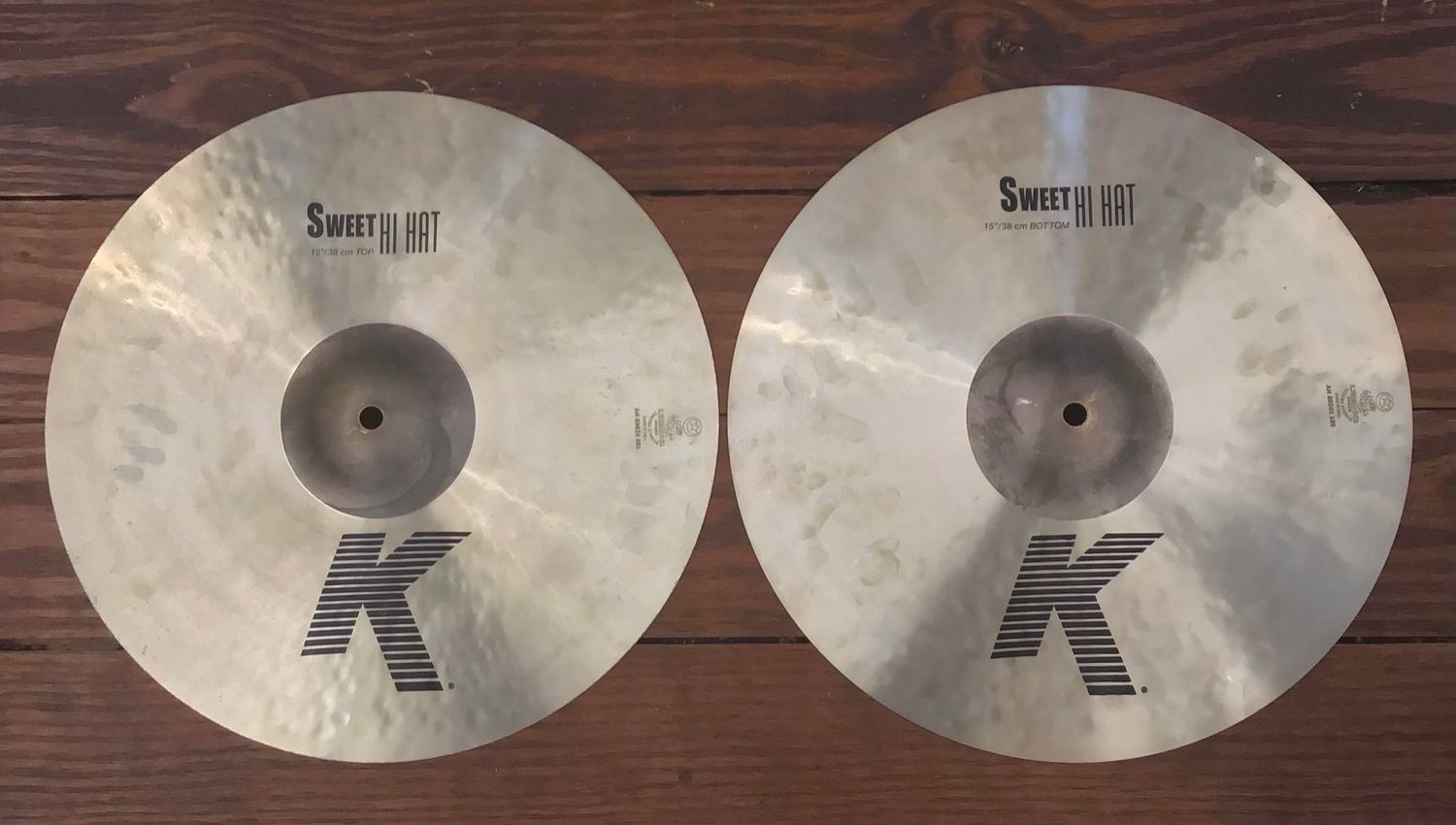 USED Zildjian K 15&quot; Sweet Hi-Hat Cymbals (Pair)