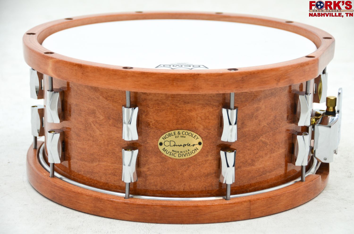 Noble &amp; Cooley 6.5x14 CD Maple Snare Drum - &quot;Honey Maple Gloss&quot;