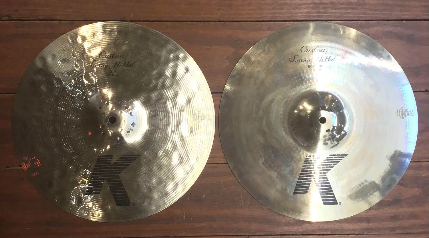 USED Zildjian K Custom 14&quot; Session Hi-Hat Cymbals (Pair)