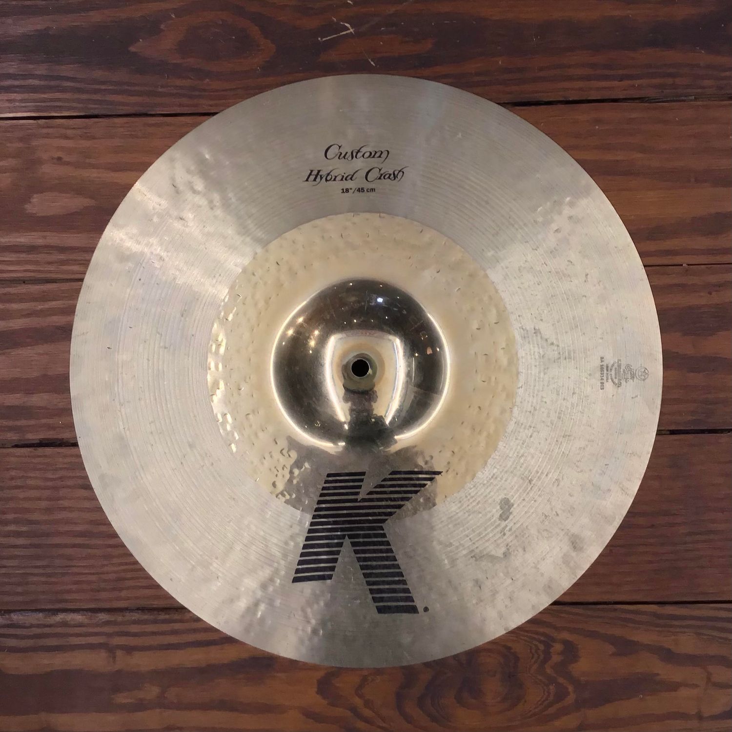 USED Zildjian K Custom 18&quot; Hybrid Crash Cymbal