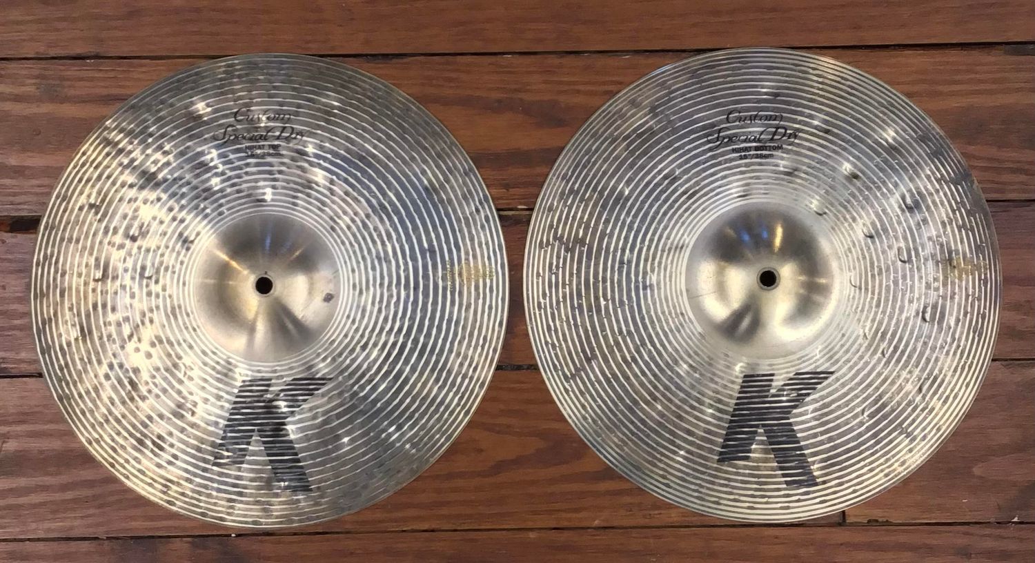USED Zildjian K Custom 15&quot; Special Dry Hi-Hat Cymbals (Pair)