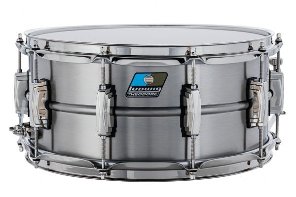 Ludwig 6.5x14 Jon Theodore Signature Snare Drum - Nickel Plated Brass Shell