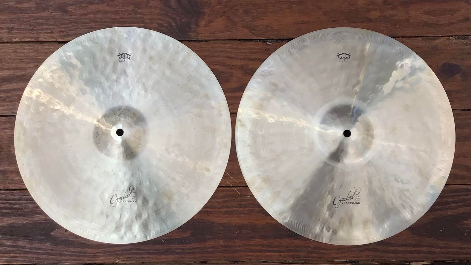 Royal 15” Cymbal Craftsman EAK Style Hi Hat Pair, 1098g Top/1597g Bottom