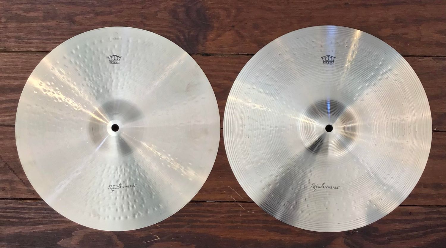 Royal 14” Hi Hat Pair, 1032g Top/1378g Bottom