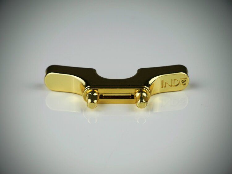 INDe Drum Labs UBP Universal Butt Plate Brass