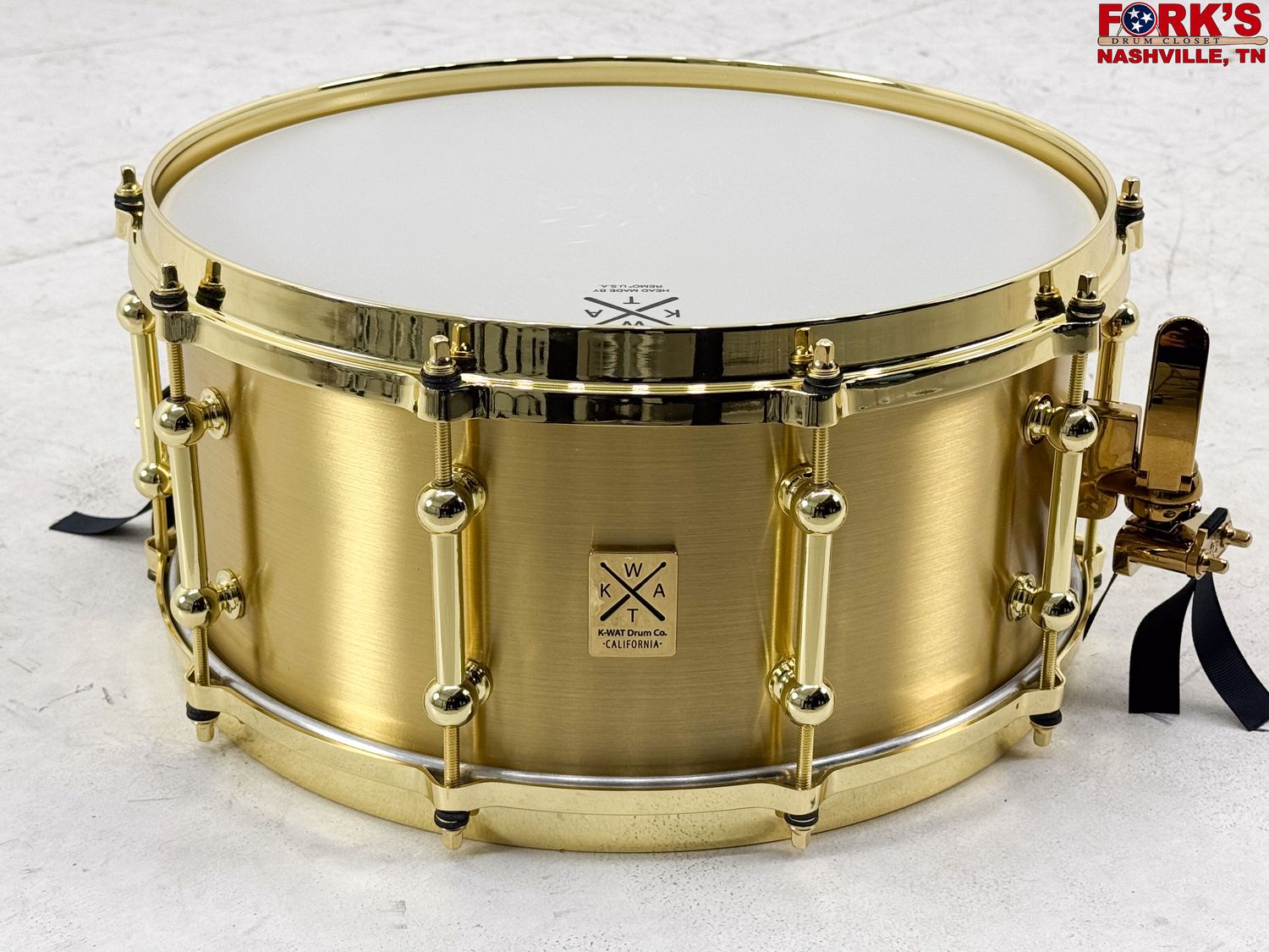 Pre-Owned K-WAT 6.5x14 &quot;Brass Ring&quot; Snare Drum