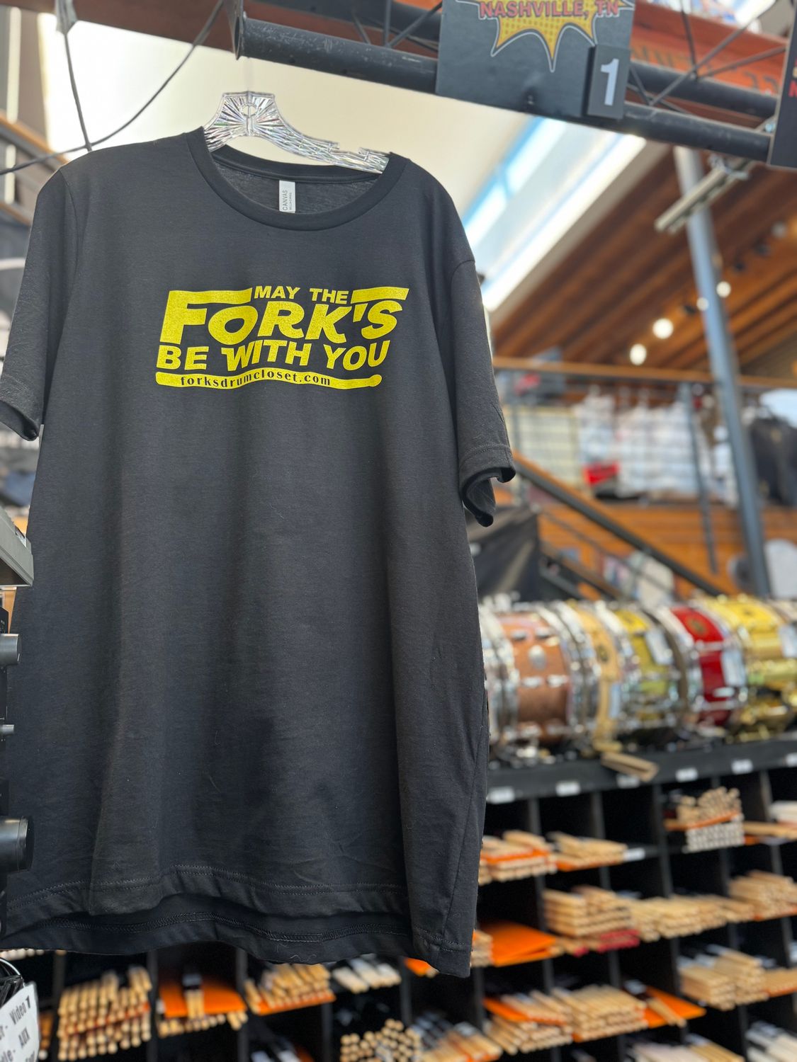 May The Fork&#39;s Be With You T-Shirt - Black