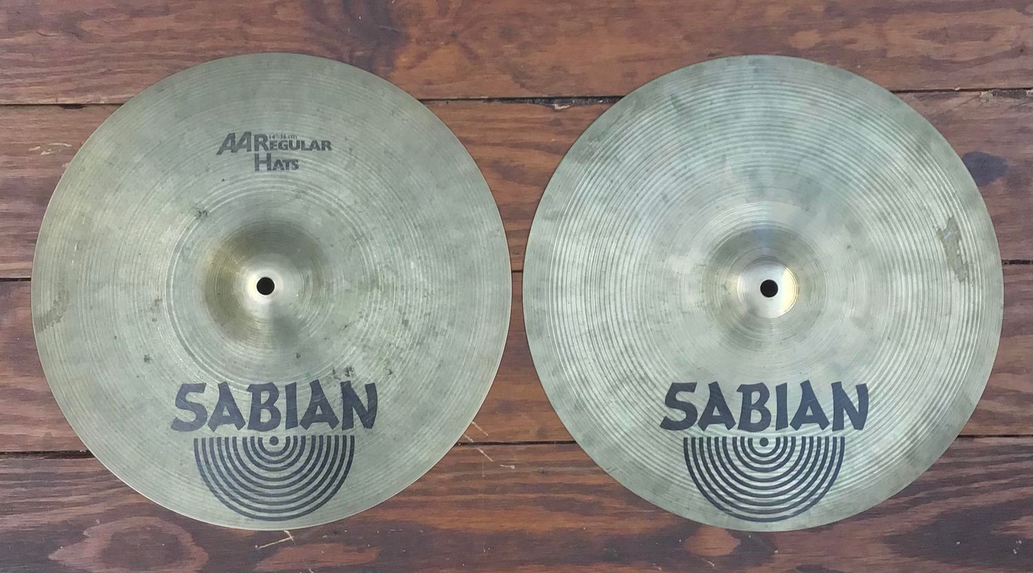 USED Sabian AA 14&quot; Regular Hi-Hat Cymbals (Pair)