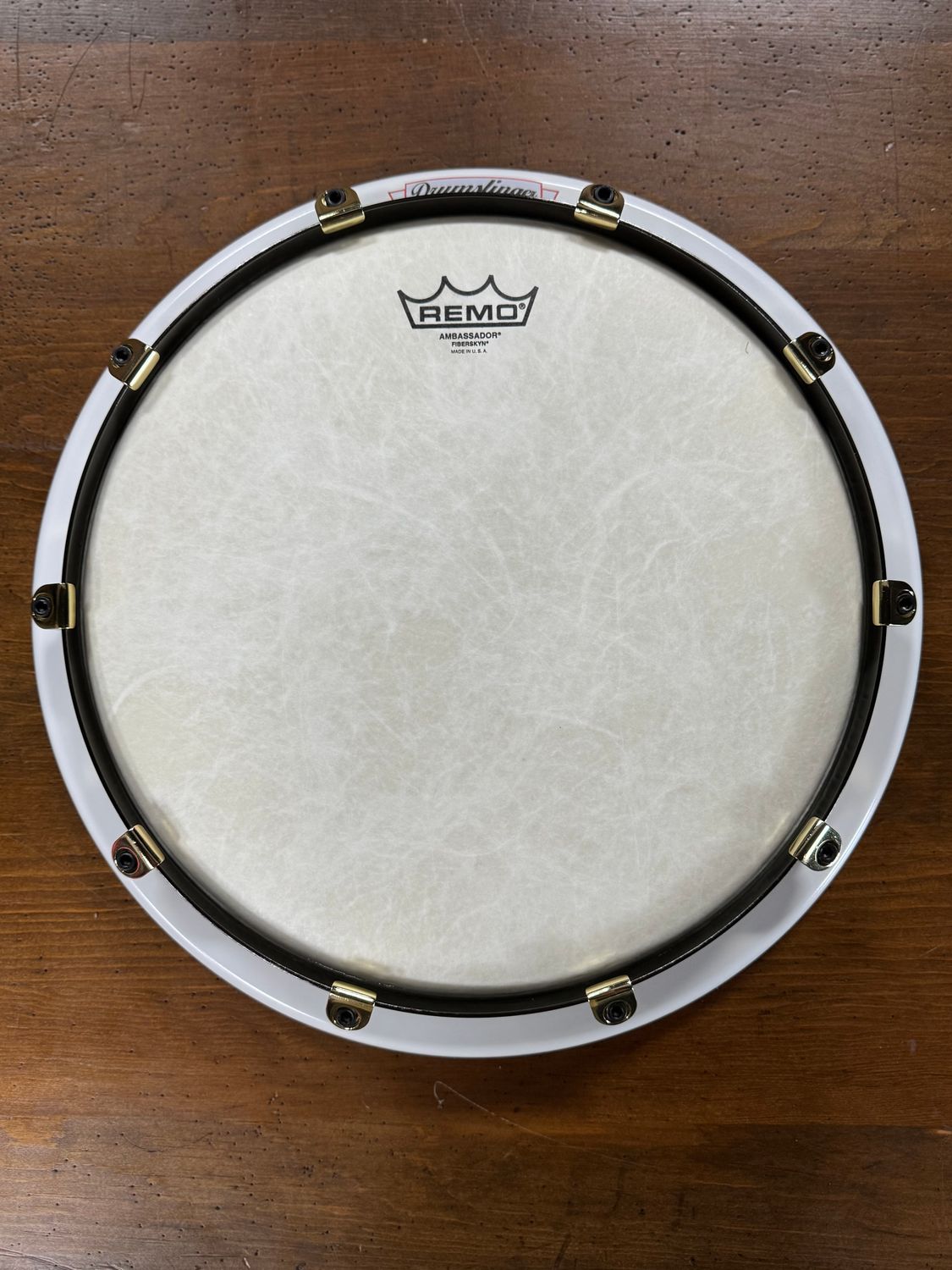 MINT Drumslinger 14&quot; Orchestral Elite Drum Pad - Gloss White