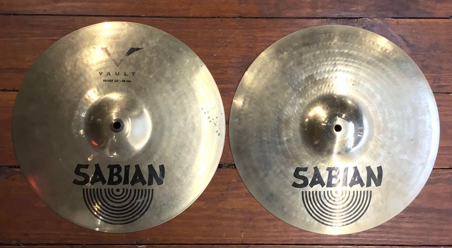 USED Sabian Vault 14&quot; Hi-Hat Cymbals (Pair)