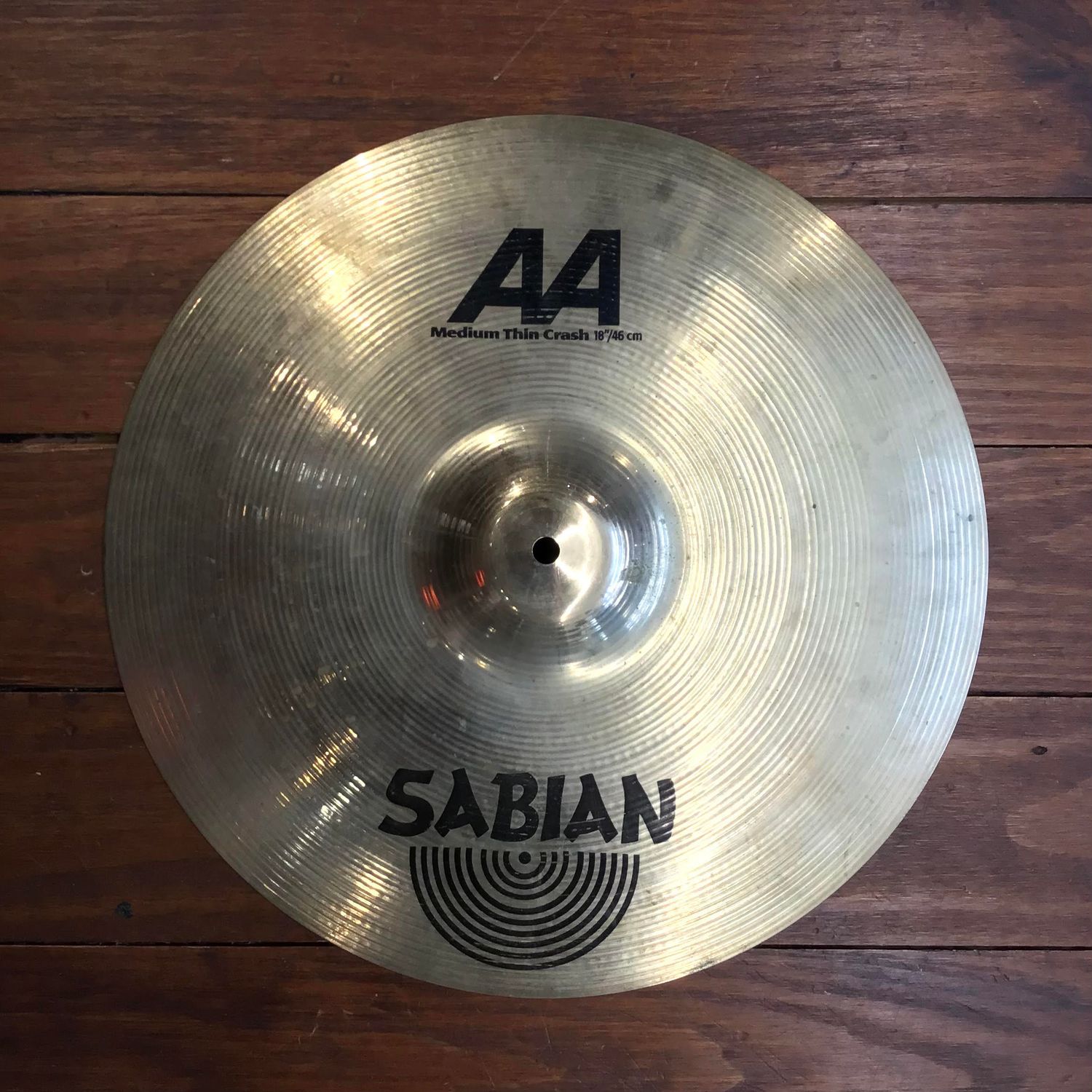 USED Sabian AA 18&quot; Medium Thin Crash Cymbal