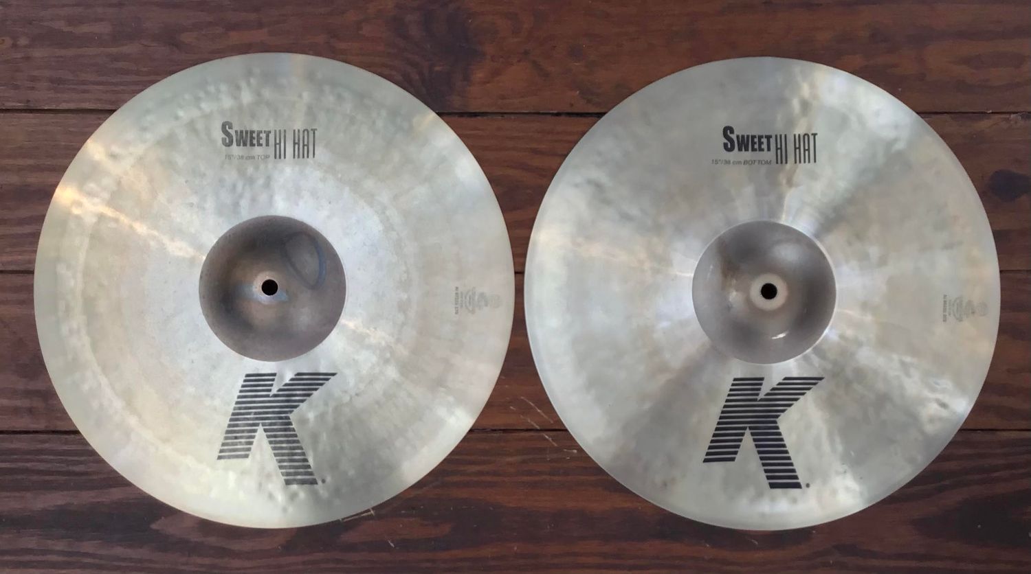 USED Zildjian K 15&quot; Sweet Hi-Hat Cymbals (Pair)