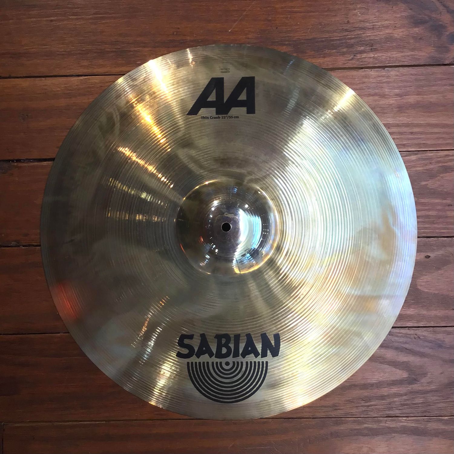 USED Sabian AA 22&quot; Thin Crash Cymbal (Brilliant)