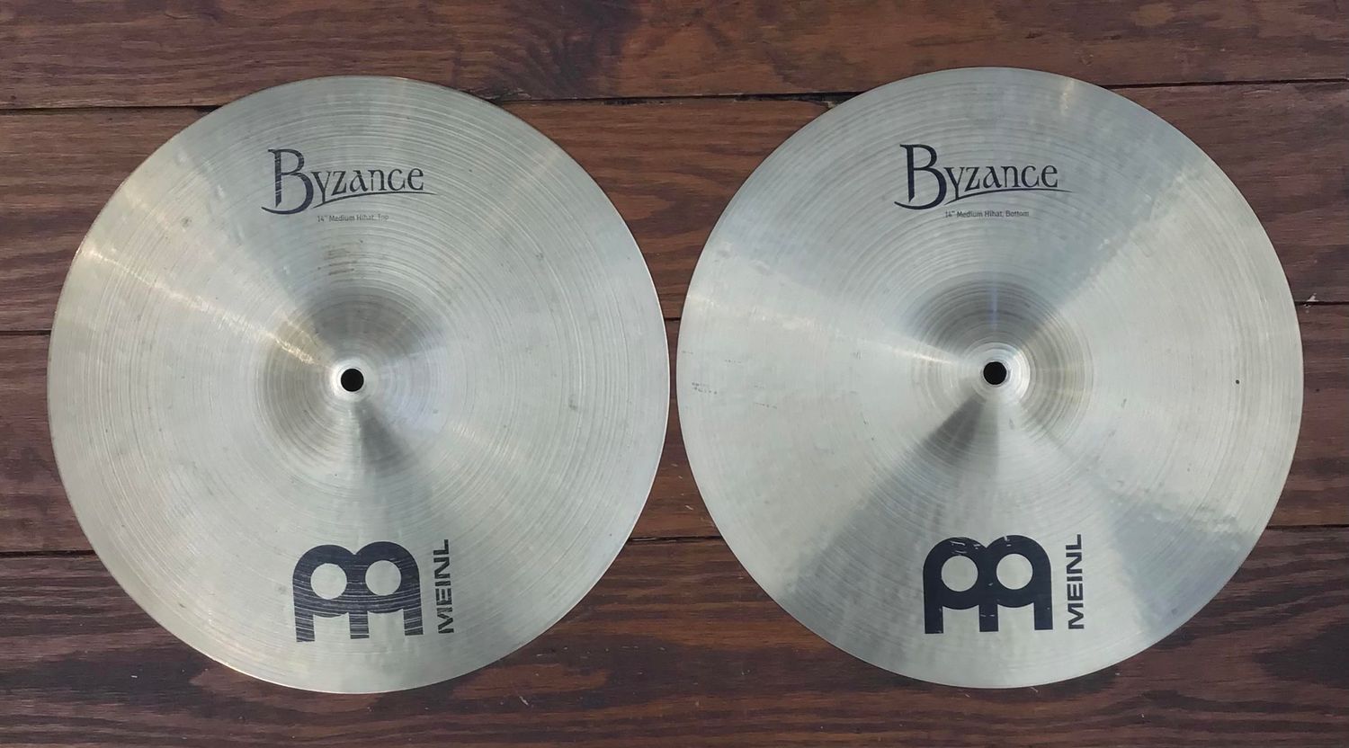 USED Meinl Byzance Traditional 14&quot; Medium Hi-Hat Cymbals (Pair)