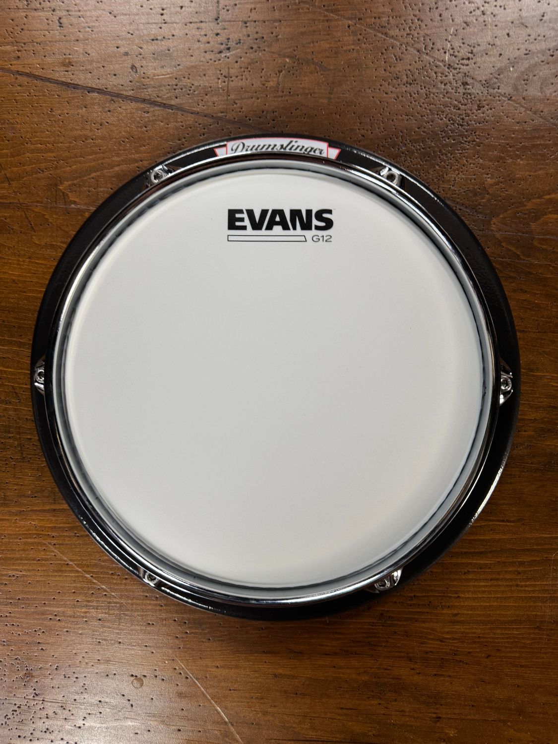 MINT Drumslinger 12&quot; Marcher Series Drum Pad - Black/Hammered Black