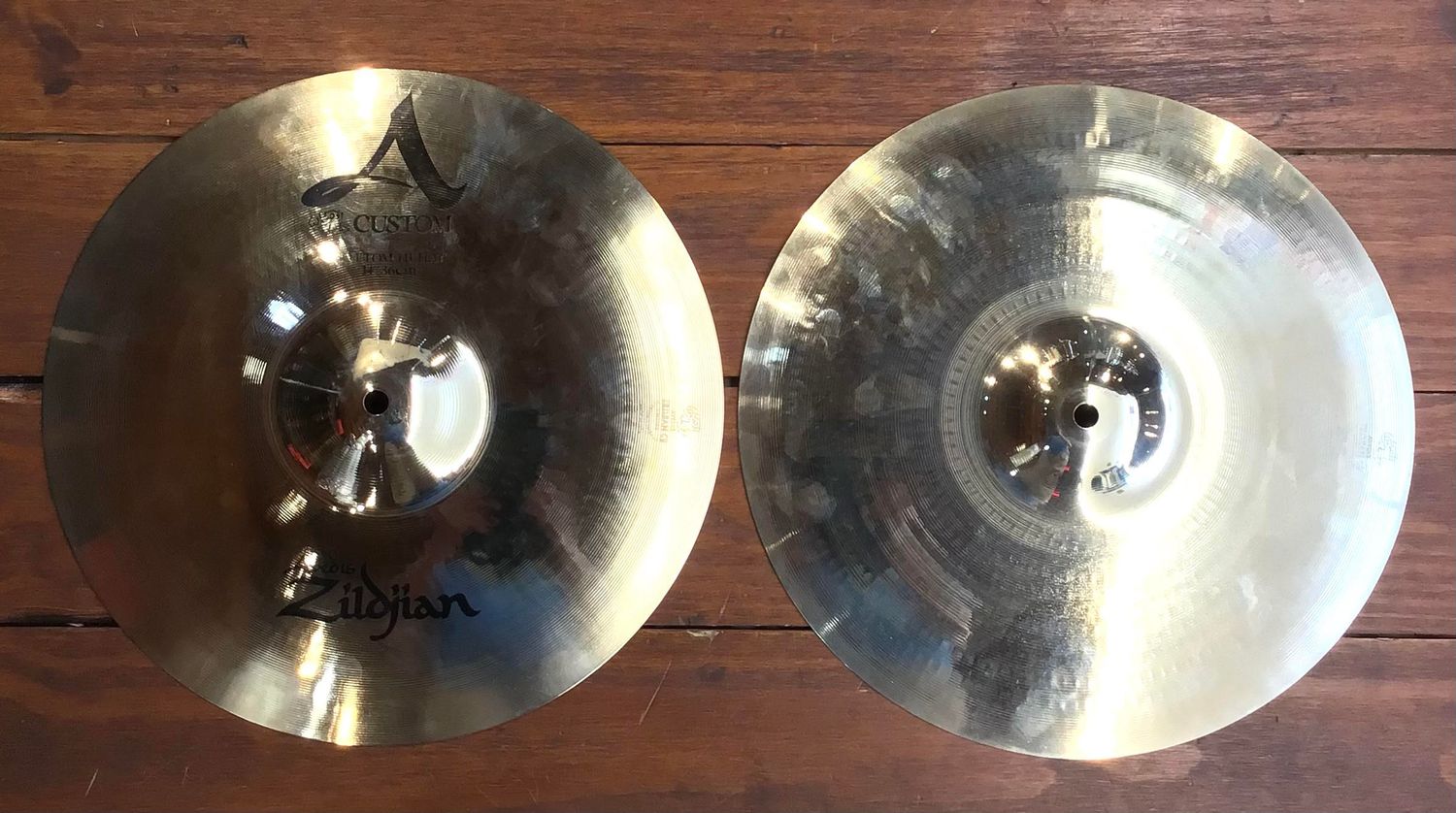 USED Zildjian A Custom 14&quot; Hi-Hat Cymbals (Pair)